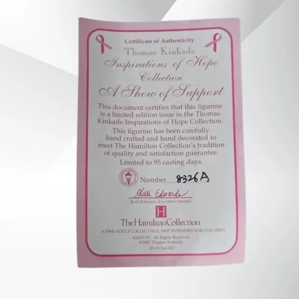 2/$50 Thomas Kinkade Inspiration of Hope A Show of Support Figurine 8326A - Picture 8 of 9